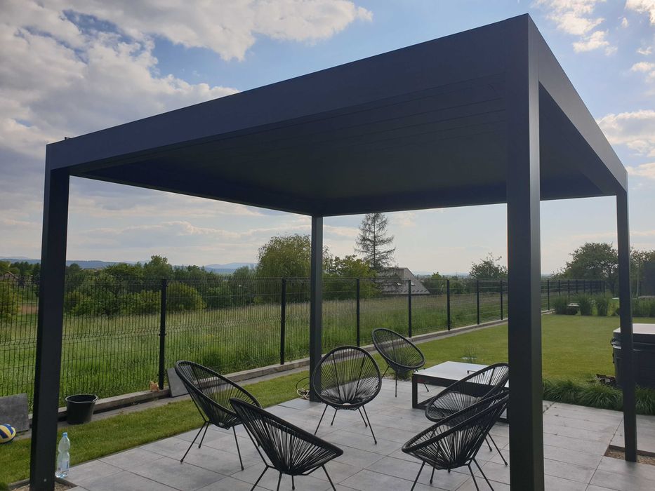 Pergola lamelowa , tarasowa , zadaszenie tarasu , na wymiar produkcja