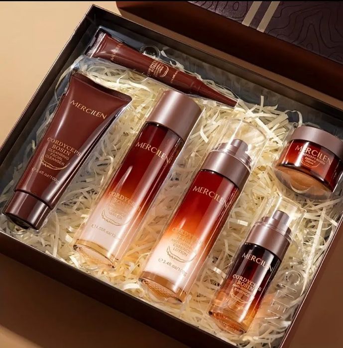 MERCILEN luksusowy zestaw pielegnacyjny 6w1 Peptydy Anti-Aging