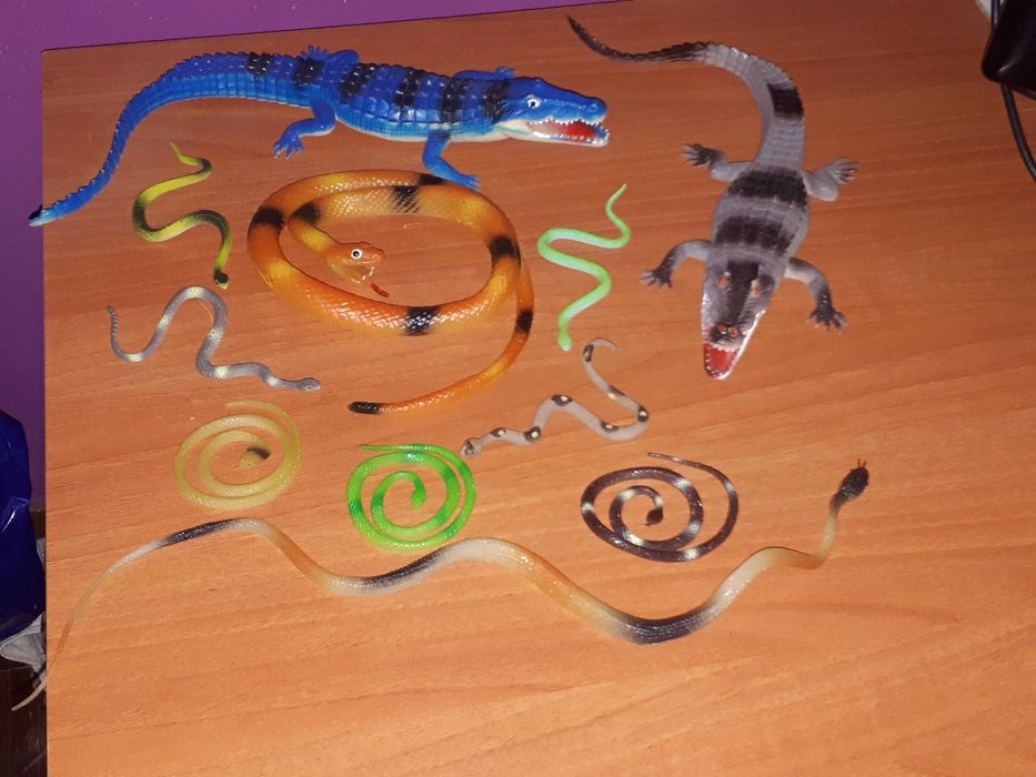 Duas coleções das figuras dos animais. Leia descrição