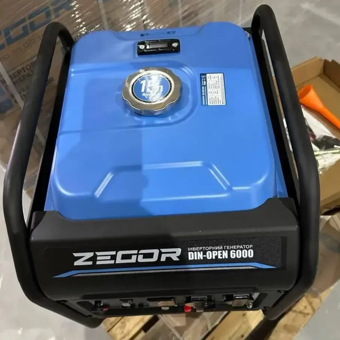 Інверторний бензиновий генератор ZEGOR DIN-OPEN6000. 5,5-6.0 кВт.