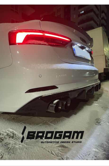 Диффузор заднего бампера Audi A5 B9 sline B8/8.5