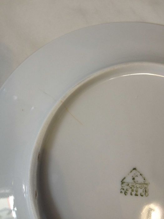 Talerzyki deserowe Ćmielów PRL 3 sztuki