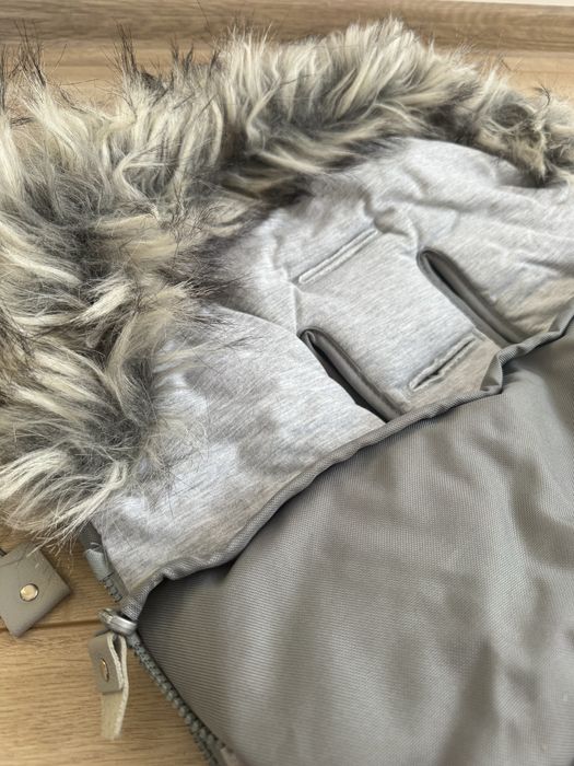 Beztroska Śpiworek Z Futerkiem 100X51Cm Szary