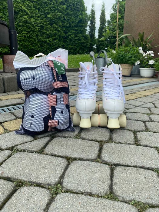 wrotki figurowe oxelo w zestawie z ochraniaczami