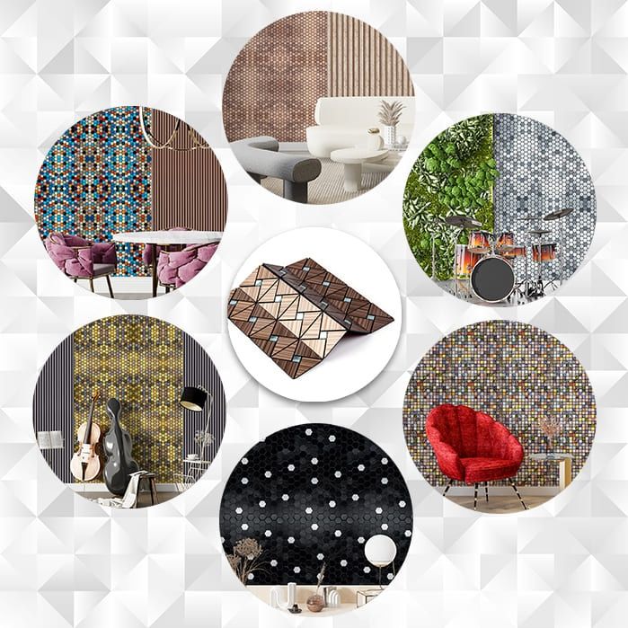 Плитка алюмінієва самоклеюча на кухню і стіну | Мозаїка метал