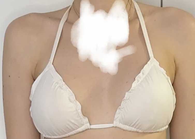 Biała góra stanik od stroju kąpielowego Calzedonia S/36 rozmiar 3