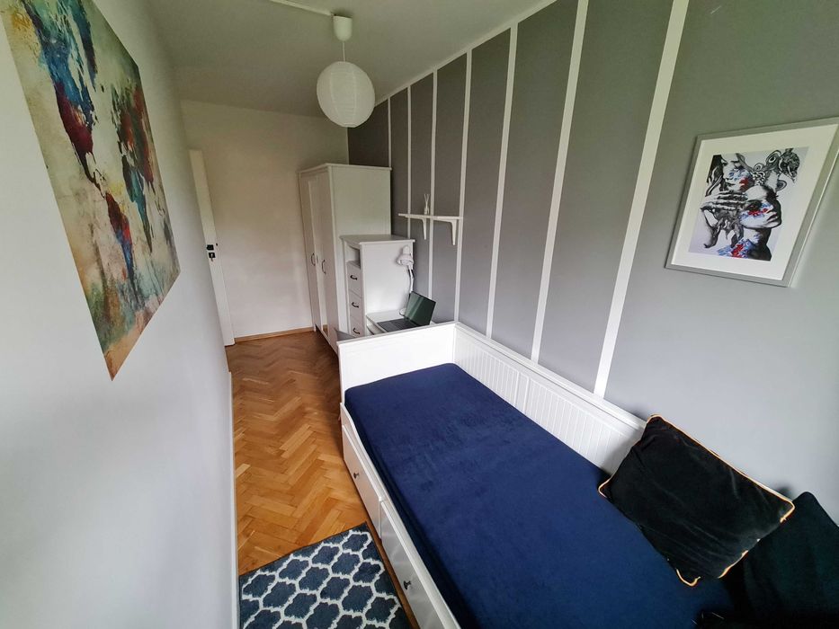 Pokój 1-osobowy 7 minut od Metro Słodowiec obok Parku Olszyna