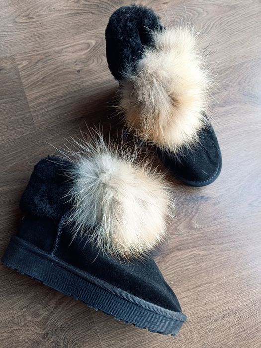 Якісні дуже теплі уггі, натур замша та натуральне хутро