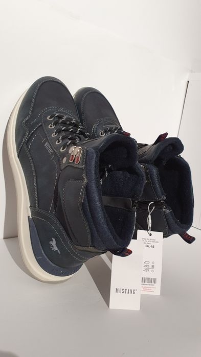 Buty nowe męskie ocieplane marki Mustang w rozmiarze 45