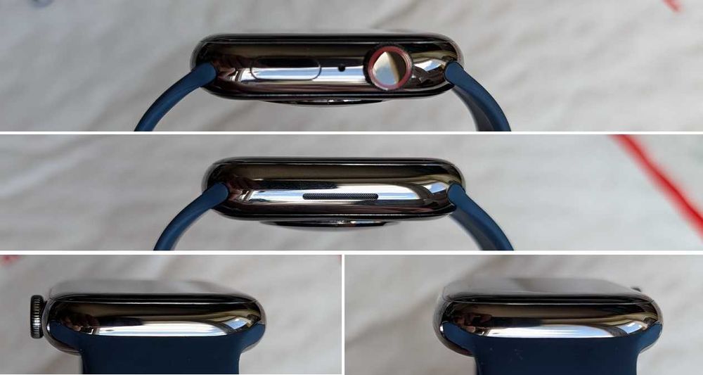 OPEN BOX NEW Комплект Stainless Steel Apple Watch 7 45 mm Graphite