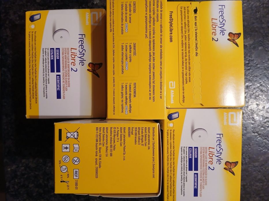 Freestyle LIBRE 2. Dystrybucja PL. NOWE.Ważne do 02-2027. Cena 2 szt.