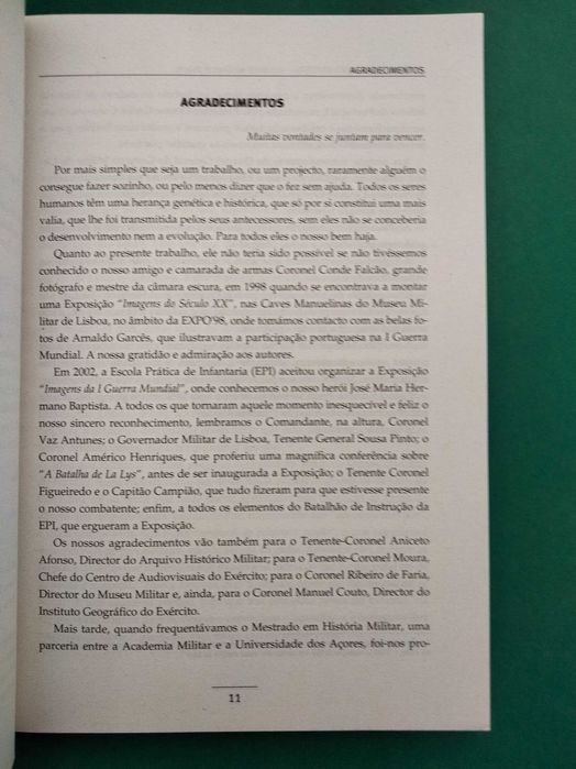 José Maria Hermano Baptista, Um Herói na Grande Guerra