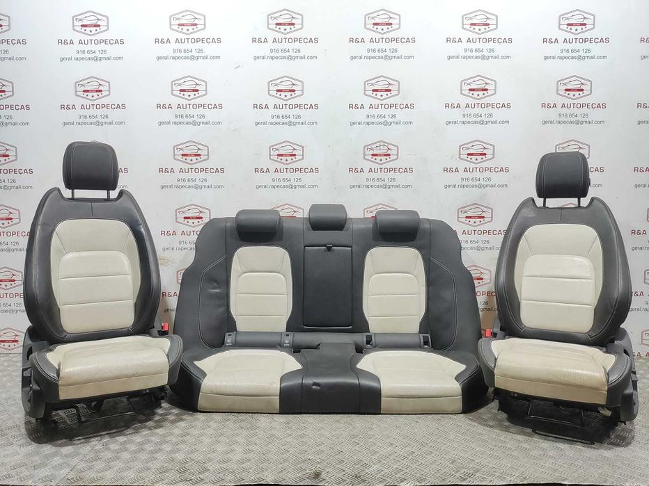 Conjunto Bancos Pele Perfurada R-Sport Elétricos Aquecidos Jaguar XF II X260 2015 a 2020 Original