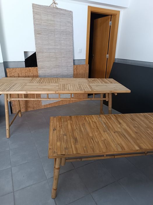 (Promo NATAL) Conjunto mesas de bamboo