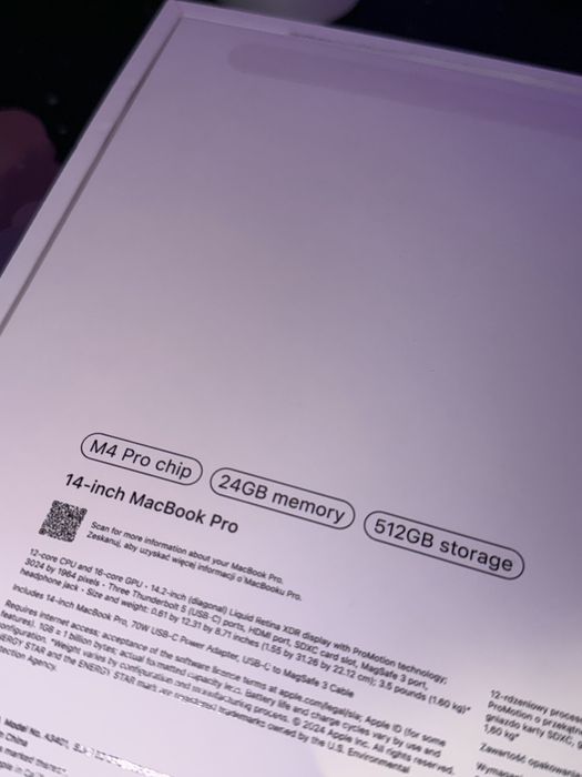 MacBook Pro M4 PRO 14”