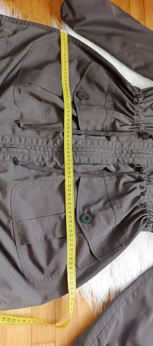 Parka, Hobbs, 12/40, khaki, kołnierz, troczek w pasie