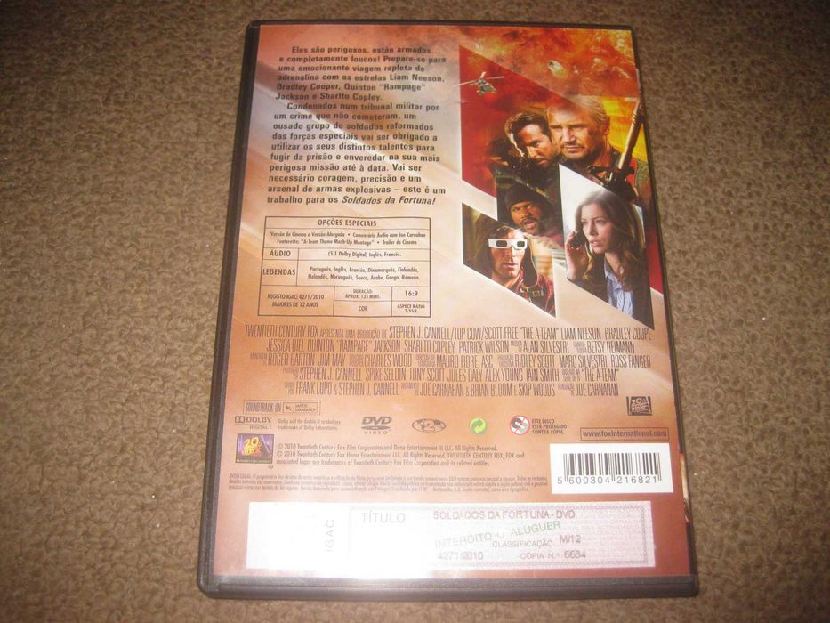 DVD "Soldados da Fortuna" com Liam Neeson64739412014083121