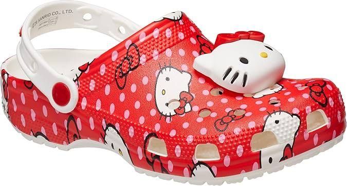 Крокси  для дівчинки Hello Kitty x Crocs Adult Red Classic Clog дитячі