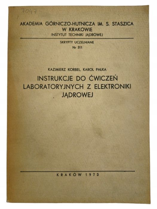K. Korbel Instrukcje do ćwiczeń laboratoryjnych z elektroniki