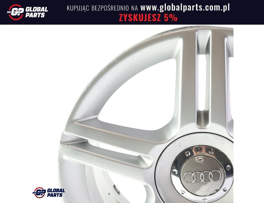 Audi A4 B7 Felga Aluminiowa Srebrna 17" ET:45 7,5J 8E