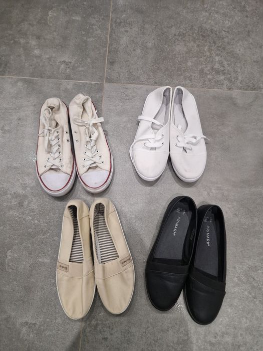Zestaw butów damskich trampki espadryle 39