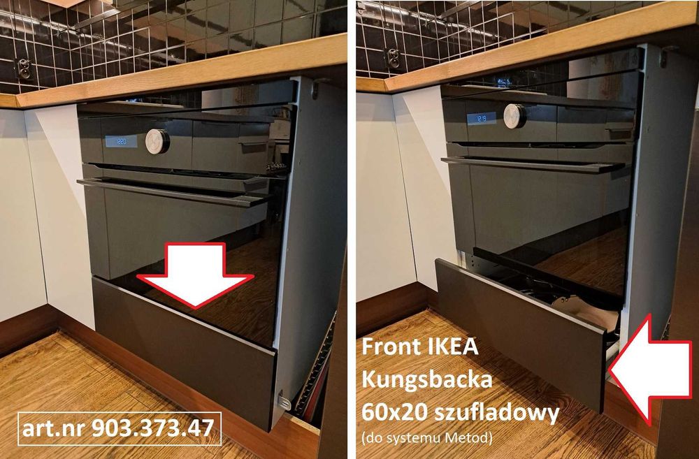 IKEA Kungsbacka - front szufladowy 60x20 - do IKEA Metod - i inne rozm
