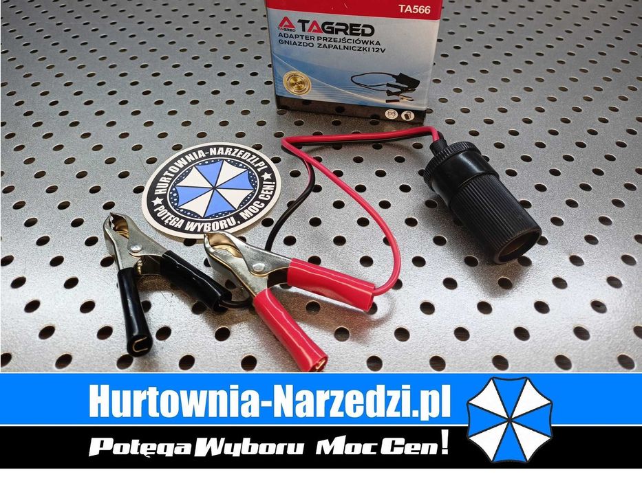 Zestaw 2x Adapter Akumulatora 12V z Krokodylkami Niezbędnik w Podróży
