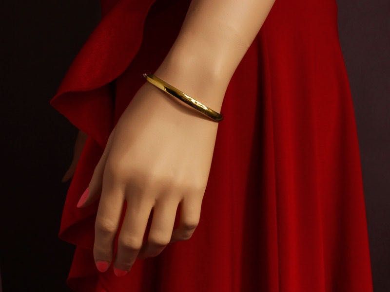 Nowa Bransoletka Złota Sztywna KOŁO BANGLE PRÓBA 585. Sklep