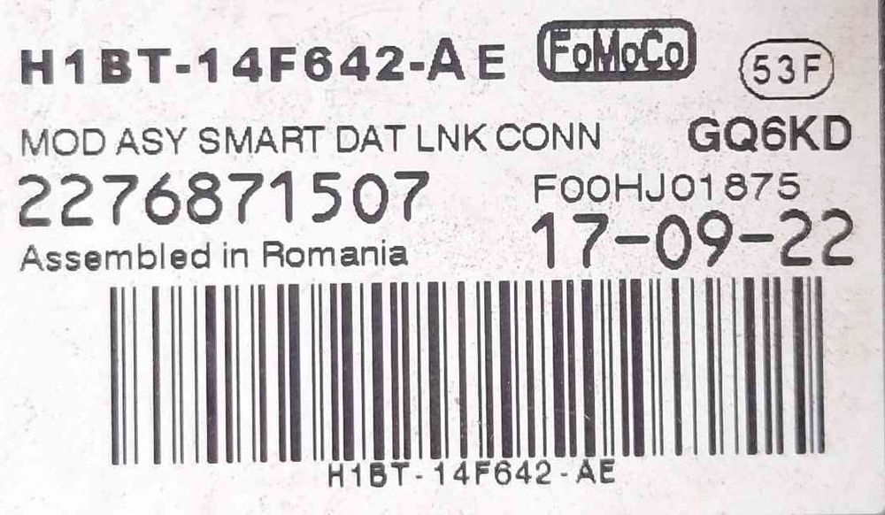 Módulo Eletrónico H1BT14F642A - FORD FIESTA VI