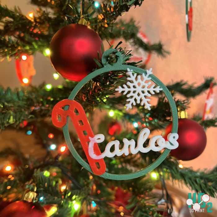 Ornamentos de Natal personalisados (3D)