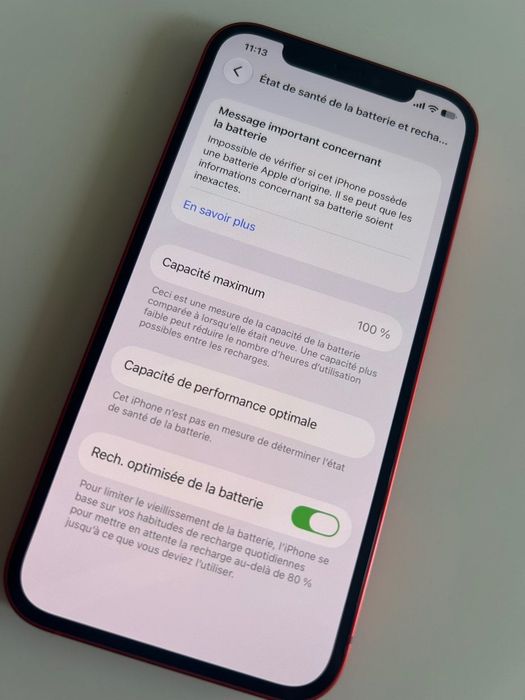 iPhone 12 RED 128GB — Estado Excecional