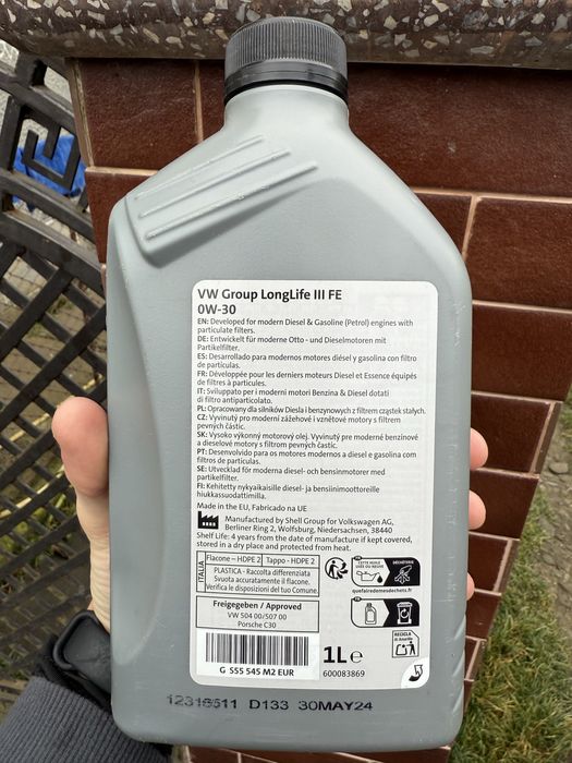 Масло 0W30 Оригінал