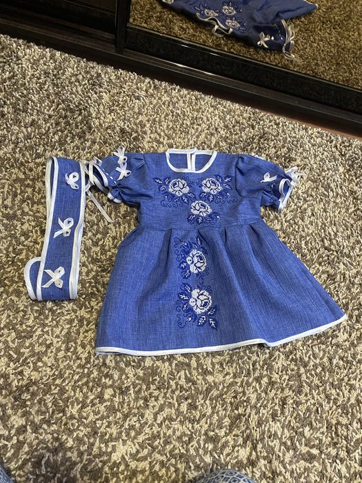 Вишиванка плаття 9-12 мес.