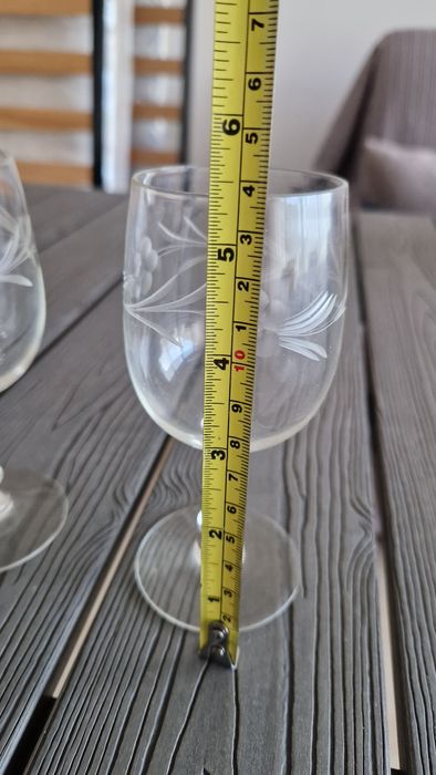 3 copos de pé de cristal vidro clássicos