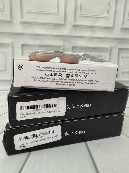 Чоловічі труси сліпи набір Calvin Klein 3 штуки мікрофібра