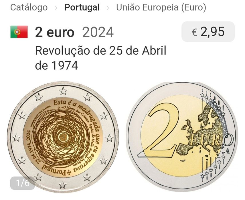 Moeda 2€, Portugal 2024
