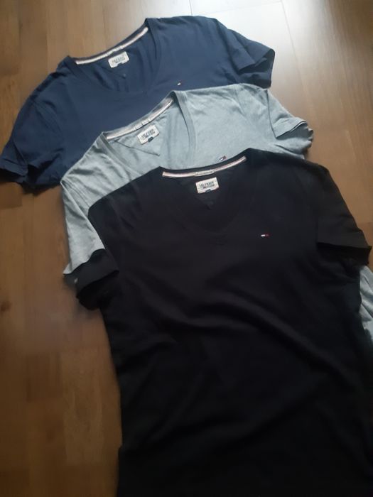 T-shirt męski TOMMY HILFIGER DENIM. (3 sztuki.)