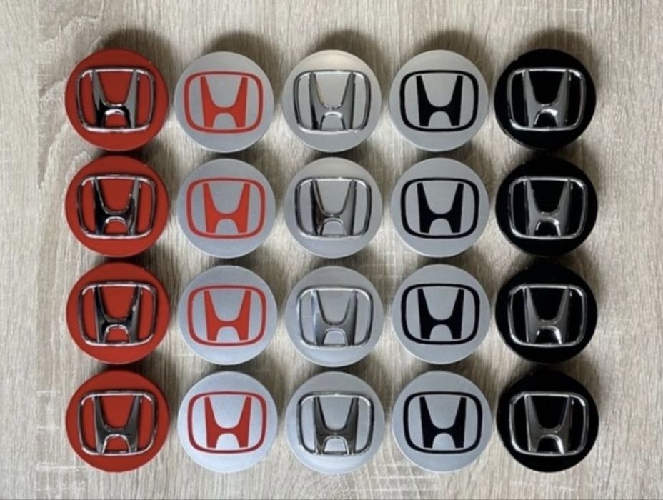 Conjunto de 4 centros Honda 56mm 60mm 65mm 68mm 69mm