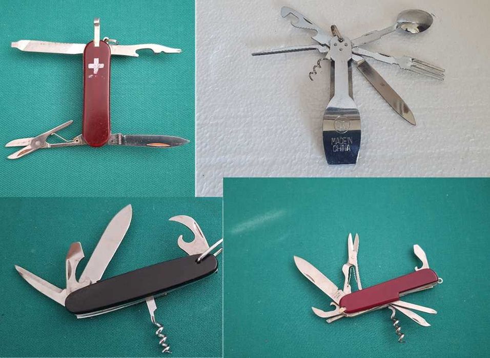 4 Canivetes Multifunções antigos
