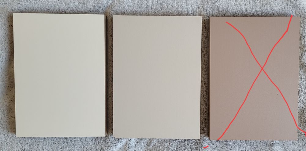 Próbki płyt -  Egger:  U156, U702; Swiss Krono: U119, U3261 - szt. 8 zł