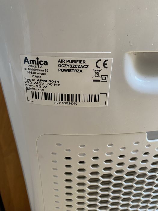 Oczyszczacz powietrza amica