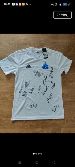 Koszulka Ruch Chorzów Adidas z Autografami Zawodników Kadry – NOWA