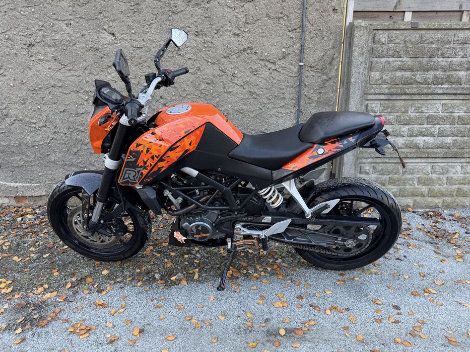 Ktm Duke 125 Kat B lub A1 Radical Dużo dodatków Niemcy