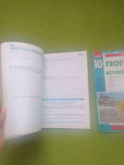 Атлас та конт карта географ, історія 7 та 10 кл