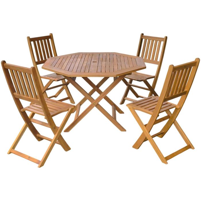 Conjunto de Mesa de Jardim 4 Cadeiras + 1 Cadeira Extra
