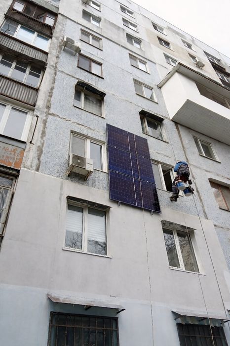 Утепление фасадов стен квартир балконов монтаж солнечных панелей Одеса