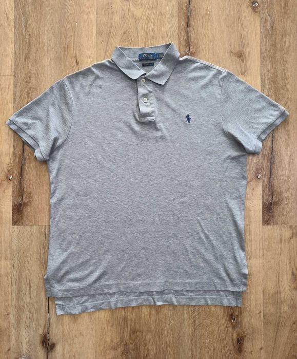 Koszulka Polo Ralph Lauren Szara Logo M