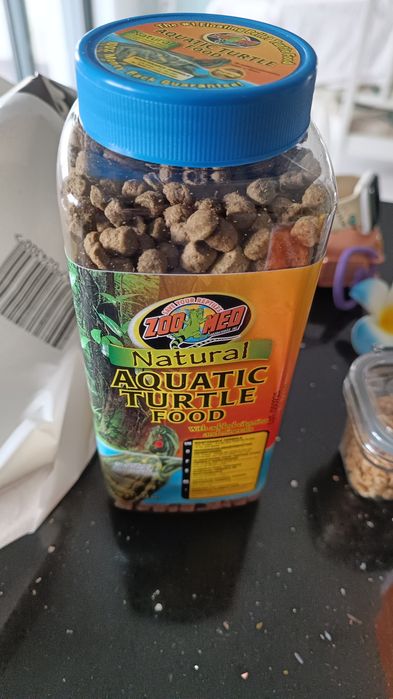Comida tartaruga aquática