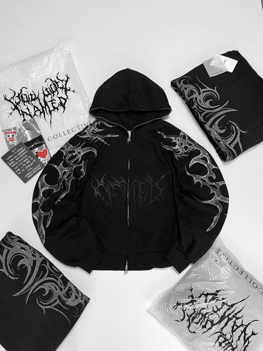 Named Collective Crash Rhinestone Zip Hoodie original: 6 700