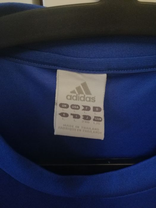 Niebieska koszulka piłkarska ADIDAS roz. L